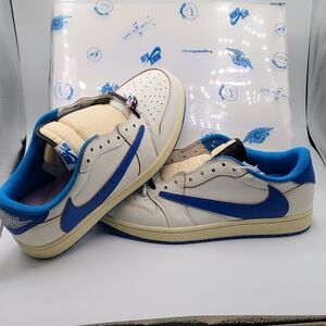 JORDAN 1 RETRO LOW OG FRAGMENT x TRAVIS SCOTT SAIL MILLITARY BLUE